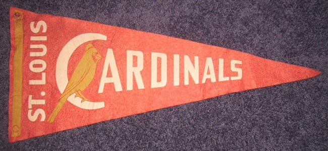 St. Louis Cardinals Felt Pennant Vintage Baseball Sports Decor